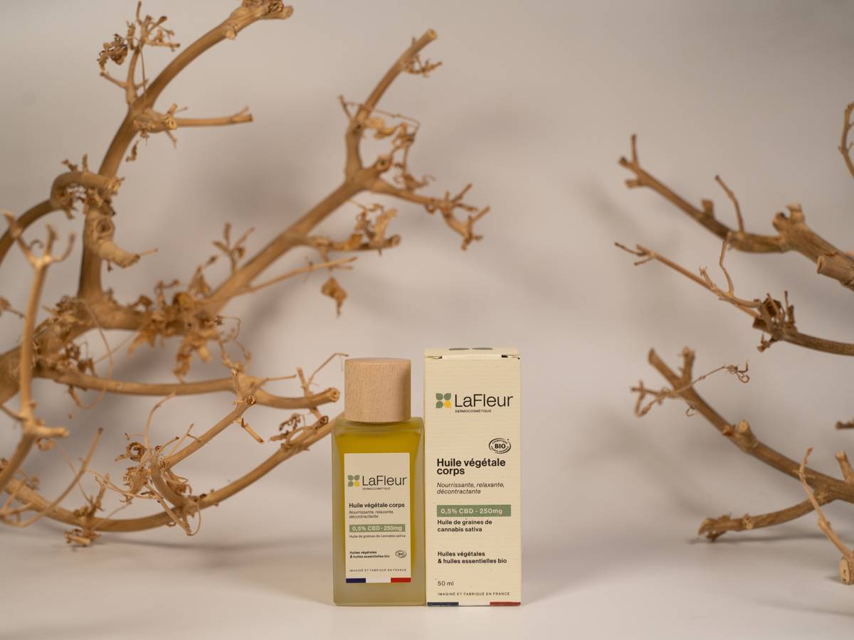 Huile végétale corps CBD 50ml