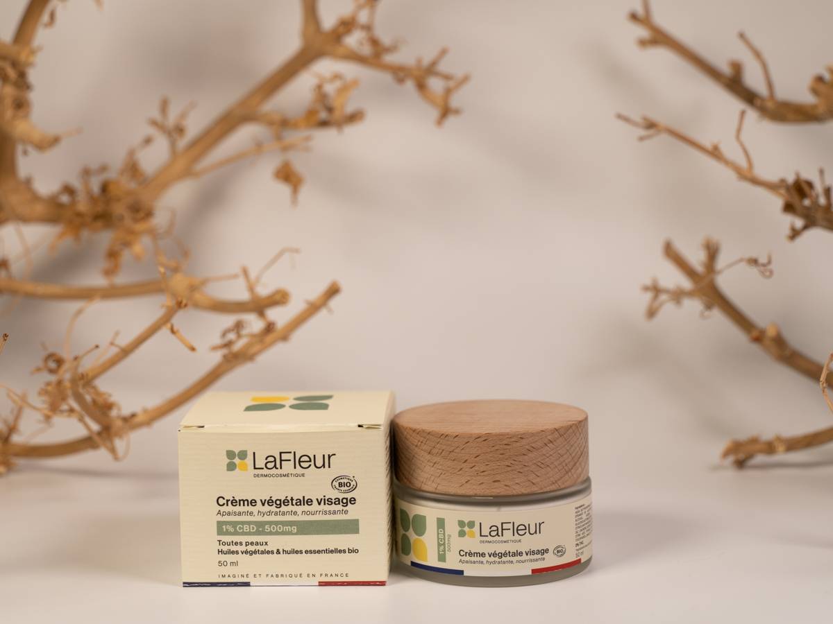Crème végétale visage CBD 15ml